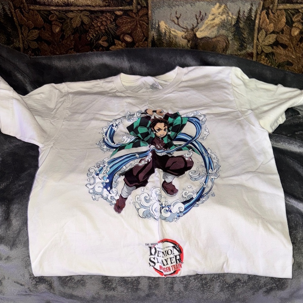 Demon Slayer White Graphic Men’s T-Shirt